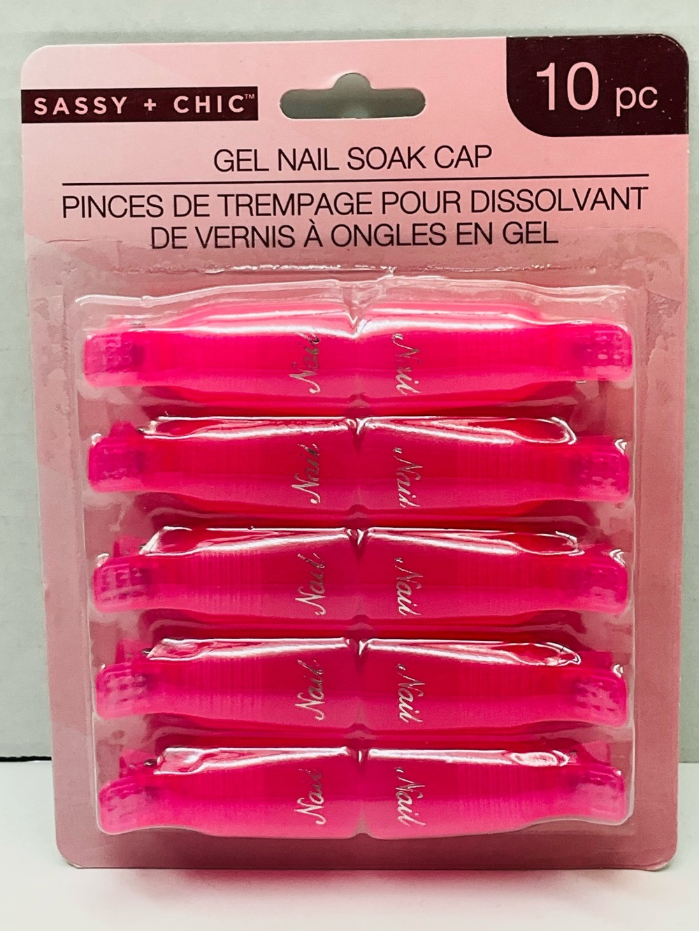 🌼4/$10🌼 NEW 10pc Gel Nail Soak Cap Clips- Hot Pink | Tool For Gel Polish Removal